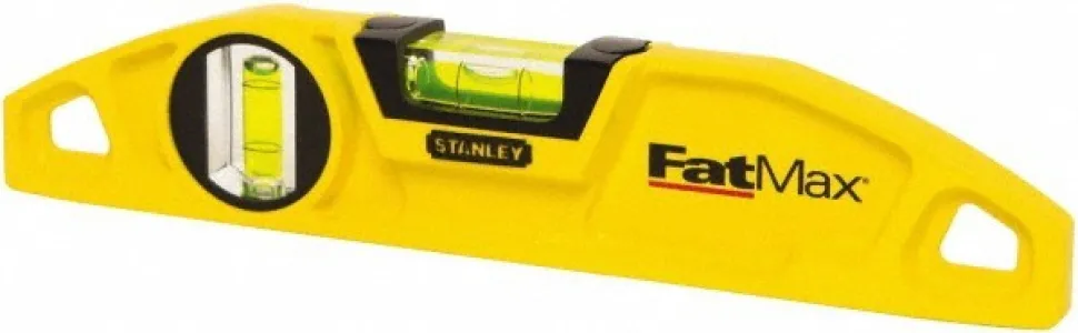 2 Vial, 9" Aluminum Die Cast Torpedo Level