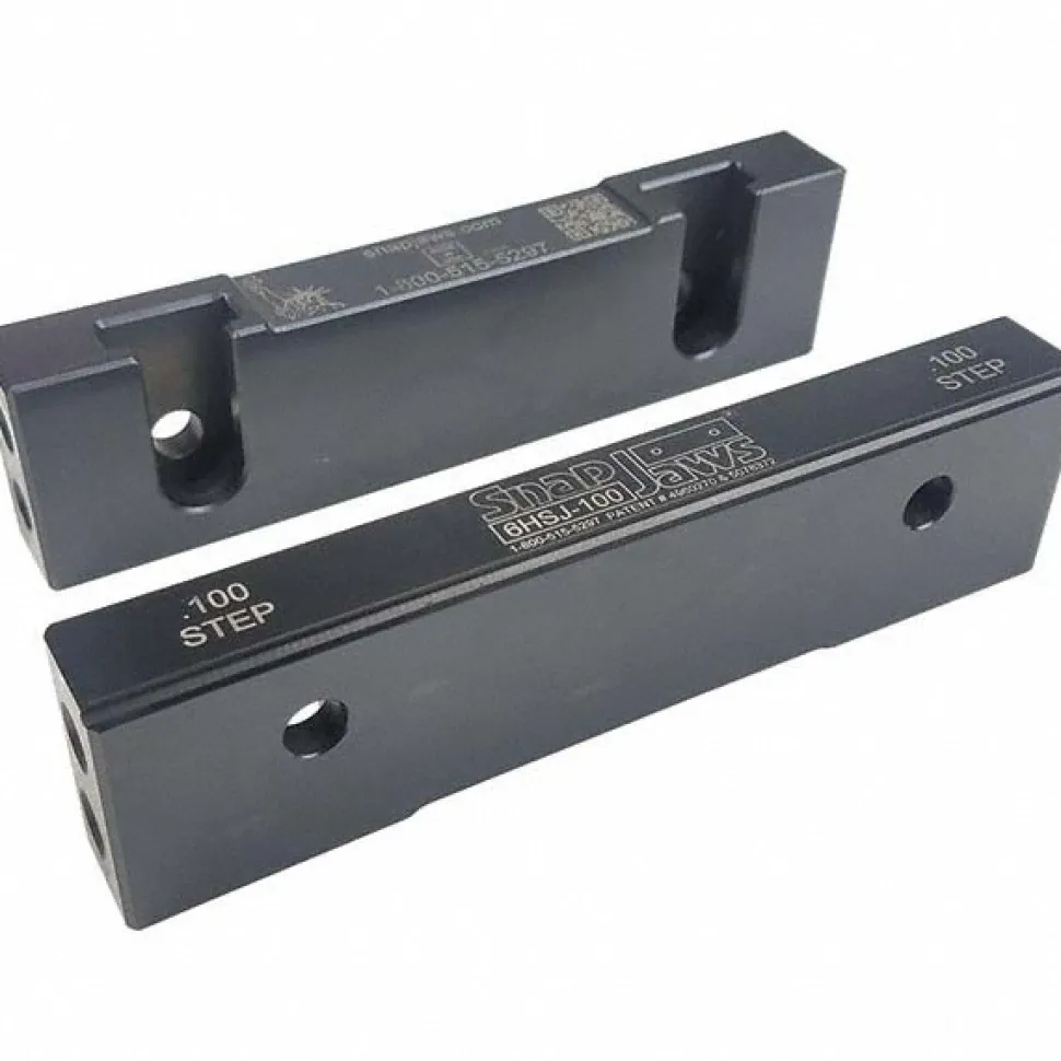 Vise Jaw: 6.00" Wide, 1.5300" High, Step