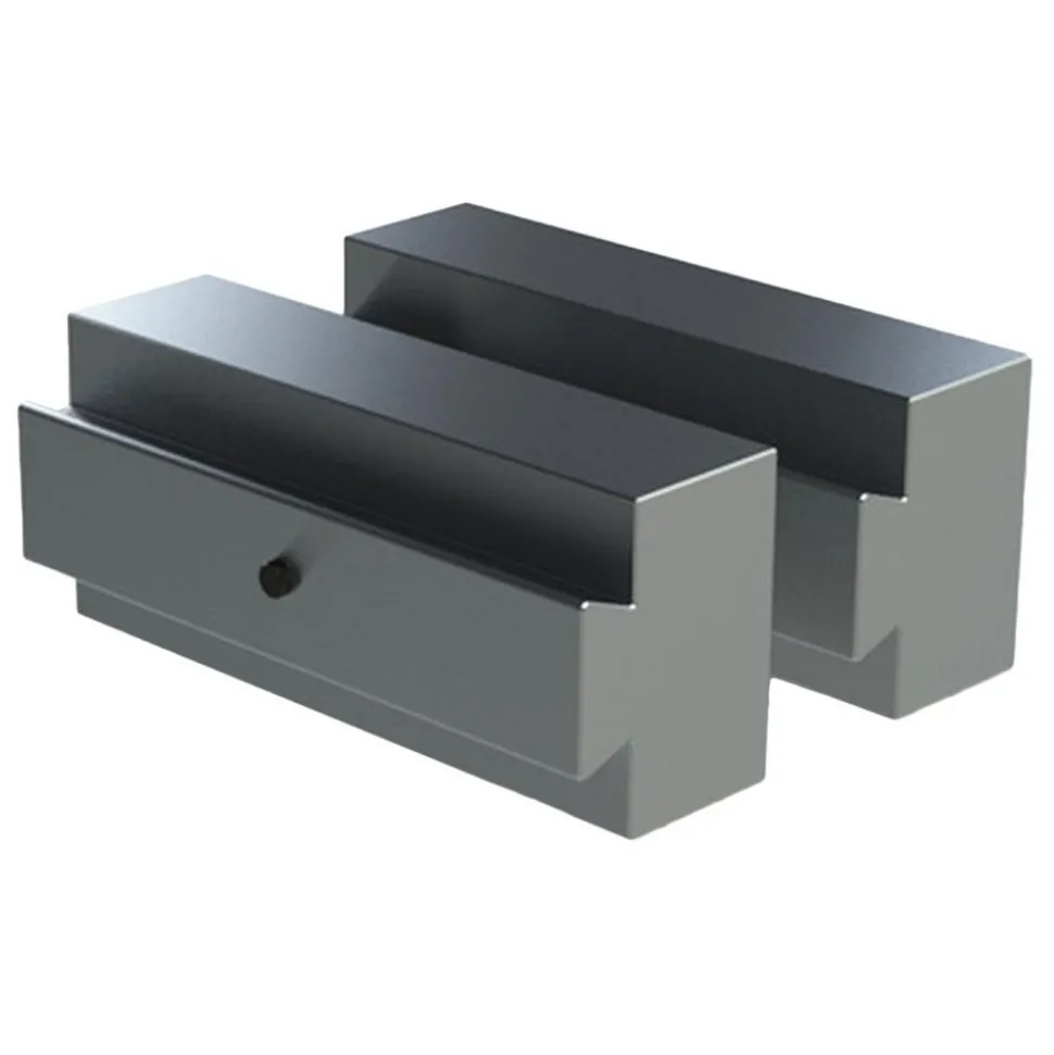 Vise Jaw: 1.50" Wide, 2" High, 1.5000" Thick, Flat