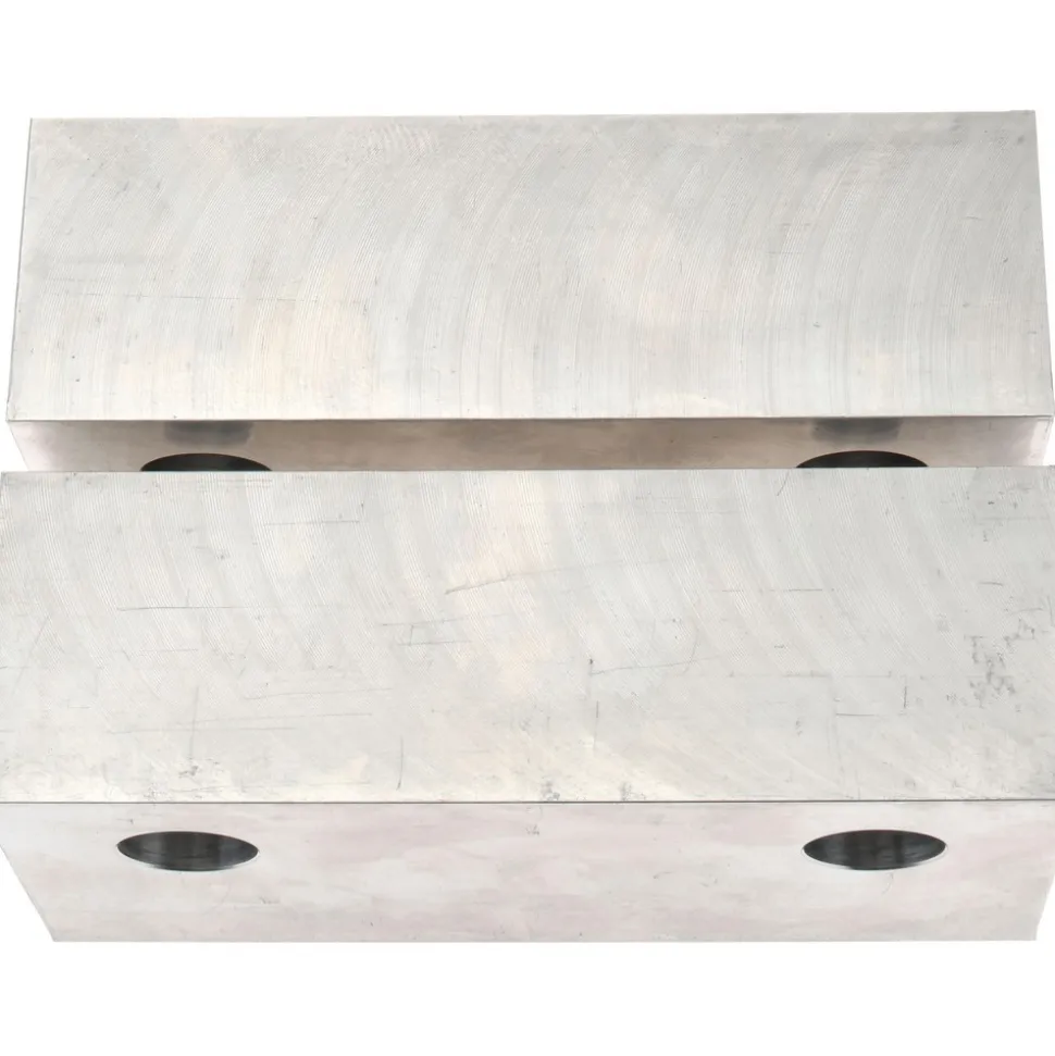 Vise Jaw: 6.00" Wide, 3" High, 2.0000" Thick, Flat