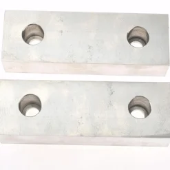 Vise Jaw: 6.13" Wide, 2" High, 1.5000" Thick, Flat
