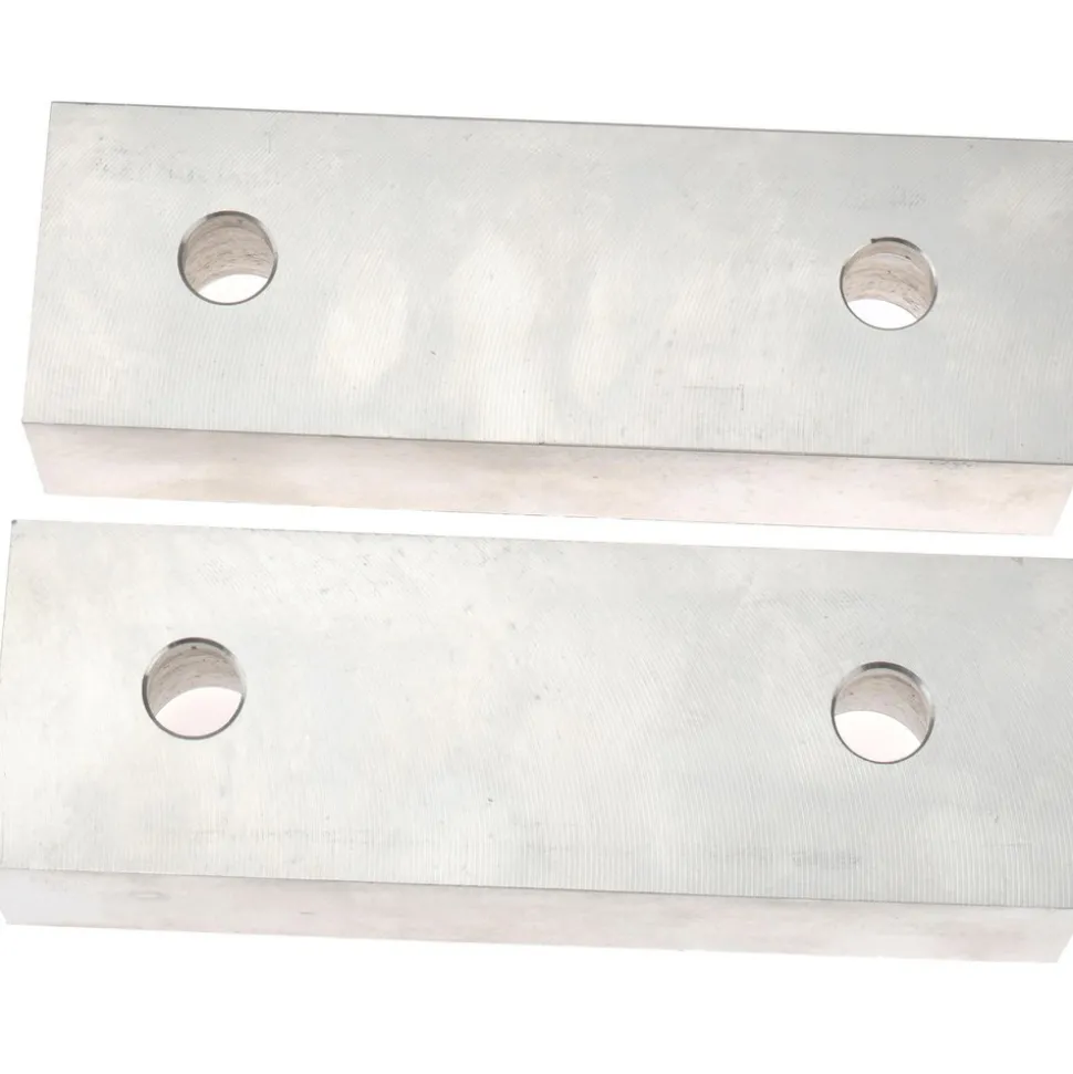 Vise Jaw: 6.13" Wide, 2" High, 1.5000" Thick, Flat