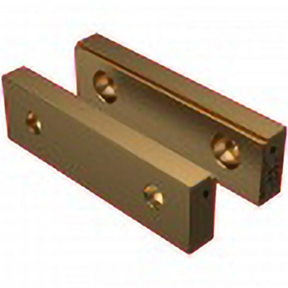 Vise Jaw: 6" Wide, 1-3/4" High, 3/4" Thick, Step