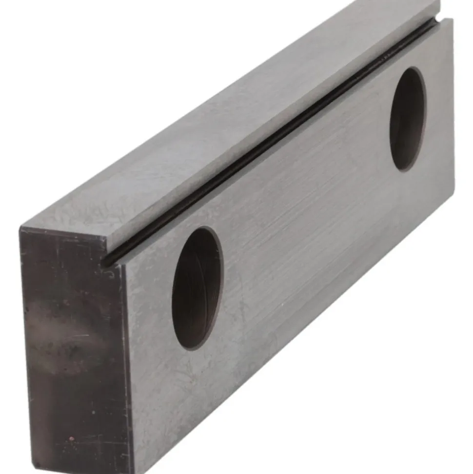 Vise Jaw: 5.97" Wide, 1.6350" High, 0.7250" Thick, Step