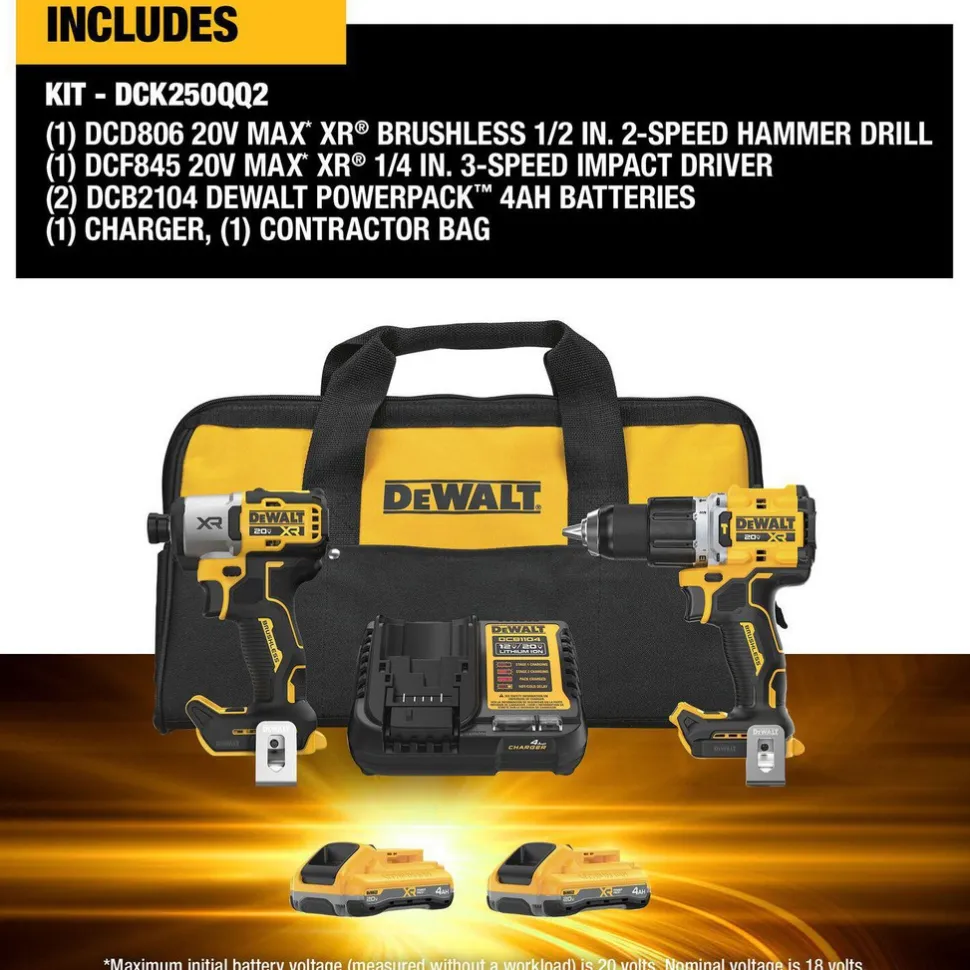 20.00 Volt Cordless Tool Combination Kit