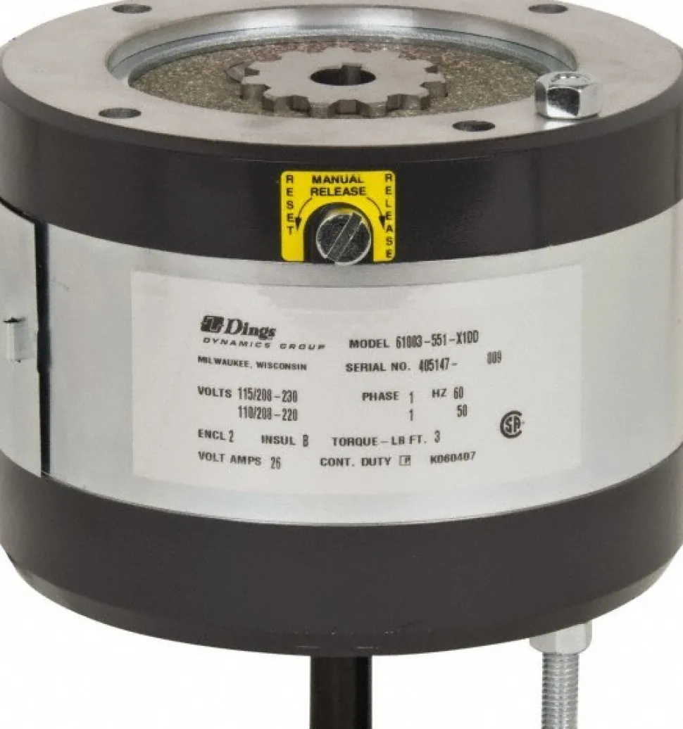 115/230 Volts at 60 Hertz, 3 Ft./Lb. Torque Disc Brake