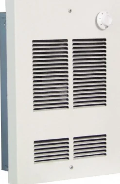 120 Volt, 1,500 Watt, 50 CFM, 5,120 Max Btu, Shallow Recess Wall Heater