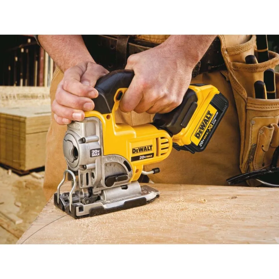 20V 3,000 Strokes/min 1" Stroke Length 90° Max Angle Cordless Jigsaw