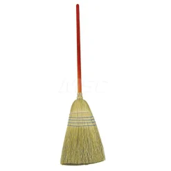 Warehouse Heavy Duty Corn Broom, 1 1/8" Wood Handle, Blue