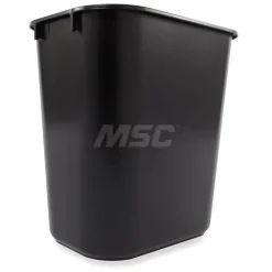 Wastebasket, Small, 13 Qt, Black
