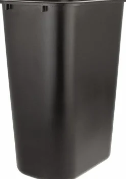Wastebasket Trash Container, 41 Qt, Black