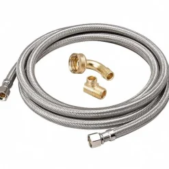 Water Connectors; Type: Dishwasher Connector; Connector Type: Dishwasher Connector; For Use With: Dishwasher; Length (Inch): 72 in; 72; Inlet Connection Type: Compression; Inlet Type: 180.0 °F; 180; Inlet Size: 0.375; 0.375 in; Outlet Connection Type: Compression; Outlet Type: Compression