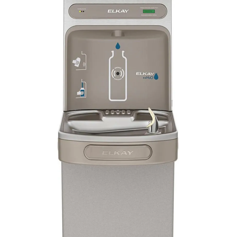 Water Coolers & Fountains: Style: In-Wall; Hot Tank: No; Material: Stainless Steel