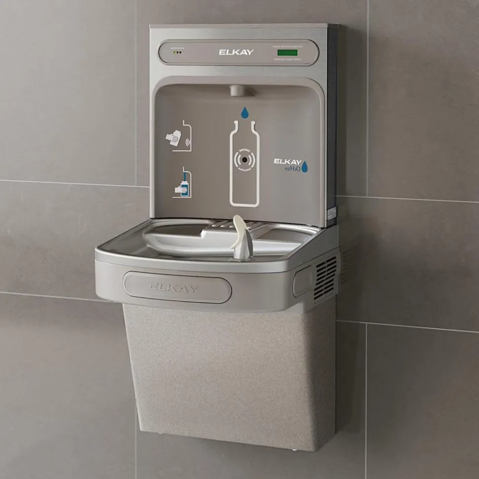 Water Coolers & Fountains: Style: In-Wall; Hot Tank: No; Material: Stainless Steel