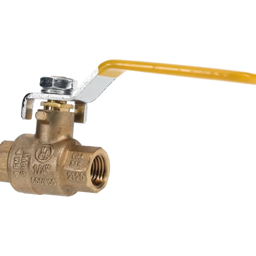 2-Way Manual Ball Valve: 1/4" Pipe, Full Port