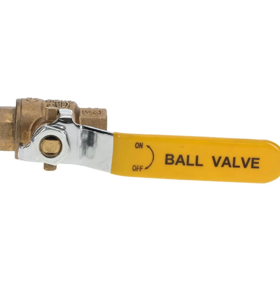 2-Way Manual Ball Valve: 1/4" Pipe, Full Port