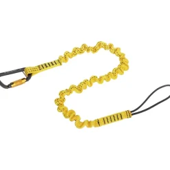 W/CARABINER YLW HOOK2LOOP BUNGEE TETHER