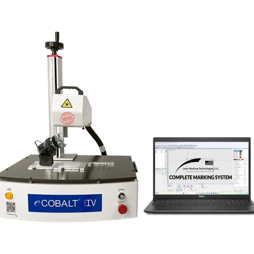 20 W Class IV Laser Marking Machine: 6.89"x6.89", Fiber Laser, FDA & ANSI