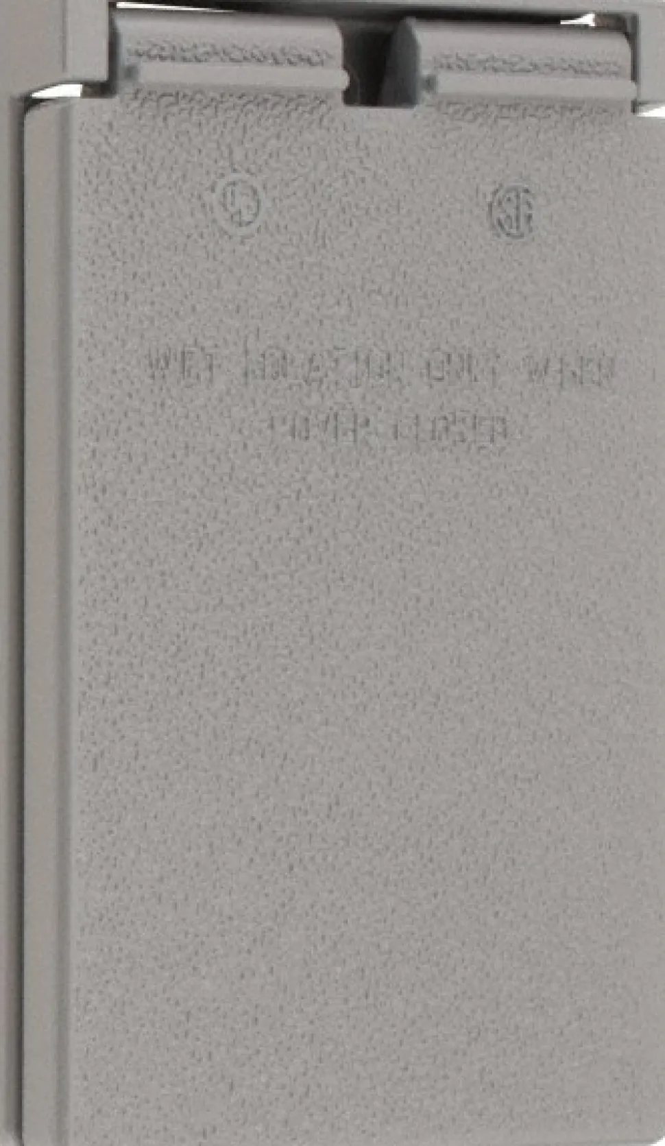 Weather Proof Electrical Box Cover: Aluminum