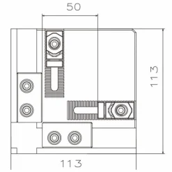 WEDM Vises: Compatible Workpiece Shape: Rectangle, Square; Maximum Clamping Width (mm): 50.00; Maximum Workpiece Weight (kg): 10.00; Tightening Torque (Nm): 10.00