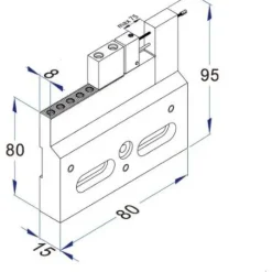 WEDM Vises: Compatible Workpiece Shape: Rectangle, Square; Maximum Clamping Width (mm): 75.00; Maximum Workpiece Weight (kg): 10.00; Tightening Torque (Nm): 10.00