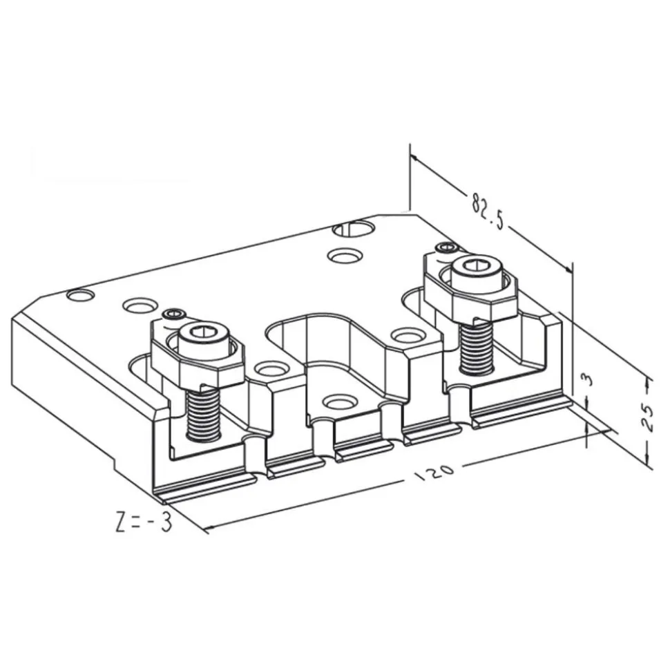 WEDM Vises: Compatible Workpiece Shape: Rectangle, Square; Maximum Clamping Width (mm): 100.00; Maximum Workpiece Weight (kg): 12.00; Tightening Torque (Nm): 10.00