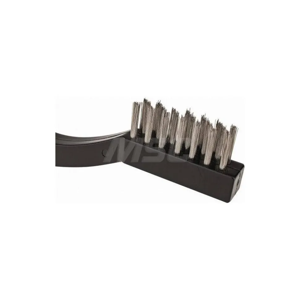 Welder Brush: 3 Row, 7 Column, Stainless Steel