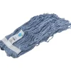 Wet Mop Cut: Clamp Jaw, Large, Blue Mop, Blended Fiber