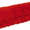 Wet Mop Pad: Quick Change, Medium, Red Mop, Microfiber
