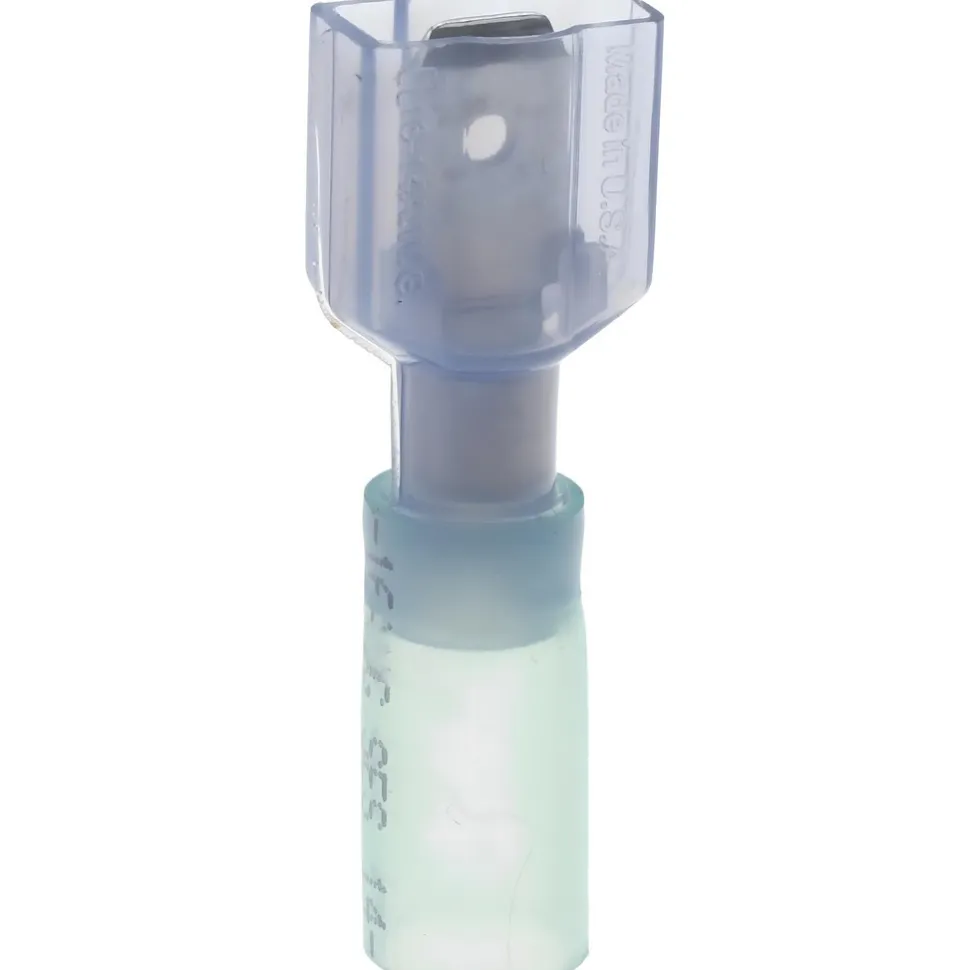 1/4" Wide, Heat Shrink & Polyolefin Insulation, Male Tab Terminal