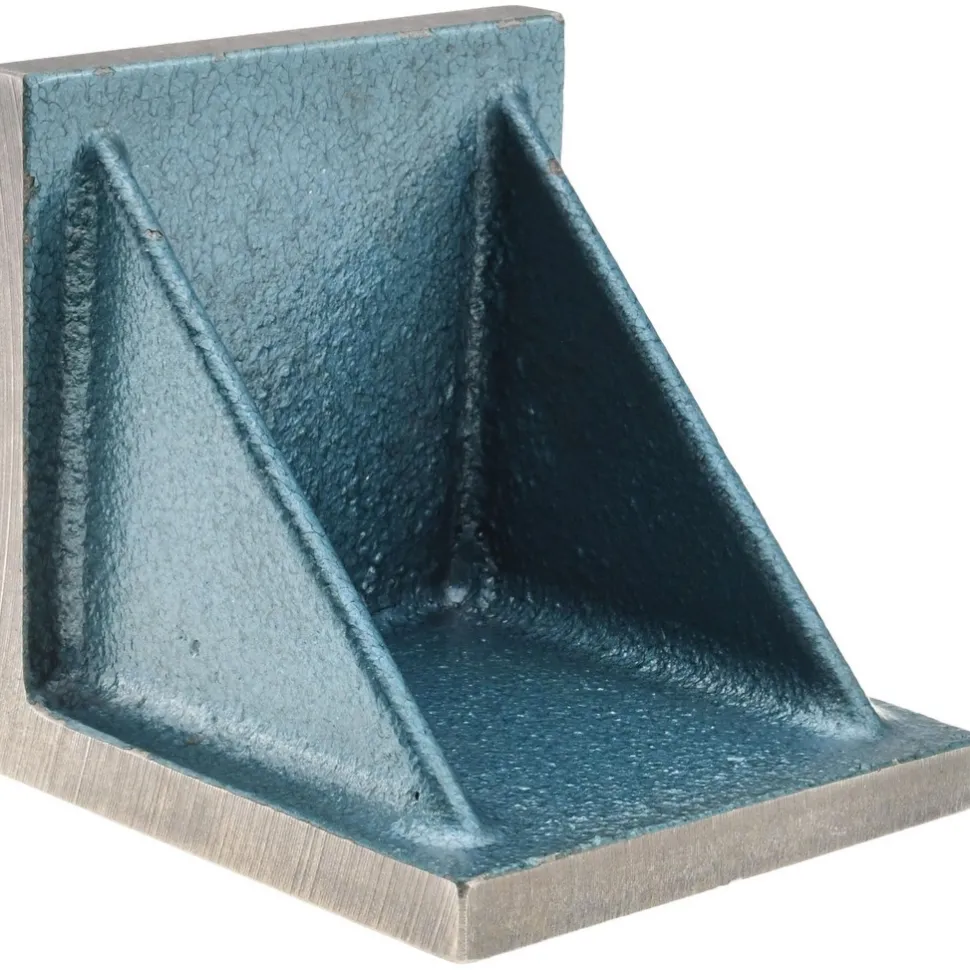 4" Wide x 4" Deep x 4" High Cast Iron Machined Angle Plate