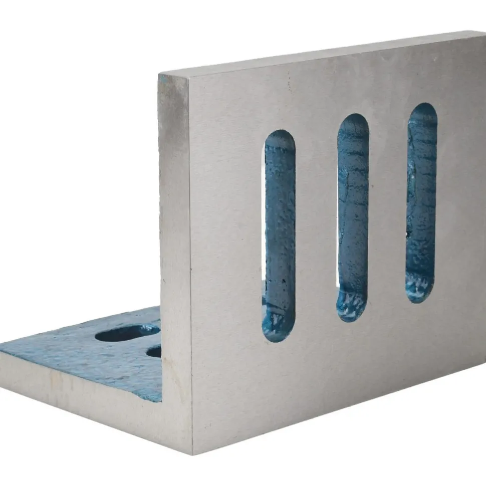 6" Wide x 4-1/2" Deep x 5" High Cast Iron Partially Machined Angle Plate
