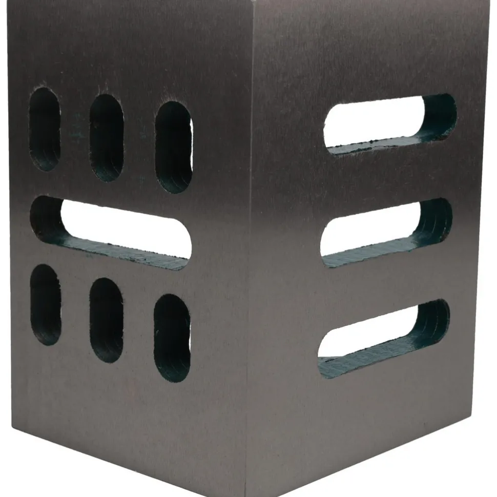 6" Wide x 4-1/2" Deep x 5" High Cast Iron Partially Machined Angle Plate