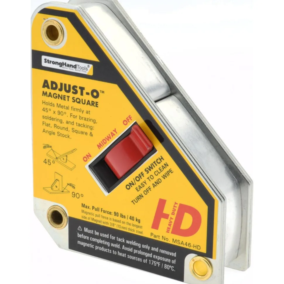 3-3/4" Wide x 1-1/8" Deep x 4-3/8" High Magnetic Welding & Fabrication Square