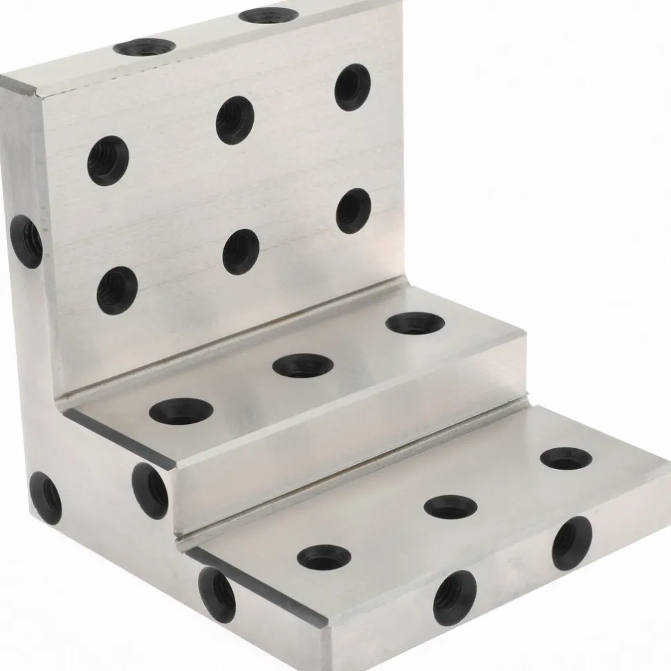 4" Wide x 4" Deep x 4" High Steel Precision-Ground Angle Plate