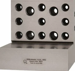 4" Wide x 4" Deep x 4" High Steel Precision-Ground Angle Plate
