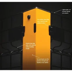 6' Wide x 6' High, Double Sliding Door for Temporary Structures