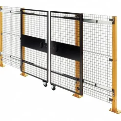 6' Wide x 6' High, Double Sliding Door for Temporary Structures