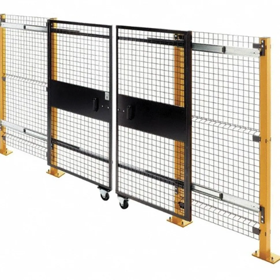 6' Wide x 6' High, Double Sliding Door for Temporary Structures