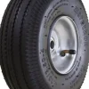 3-19/64" Wide x 10-1/2" High x 4" Deep Sawtooth Pneumatic Hand Truck Tire