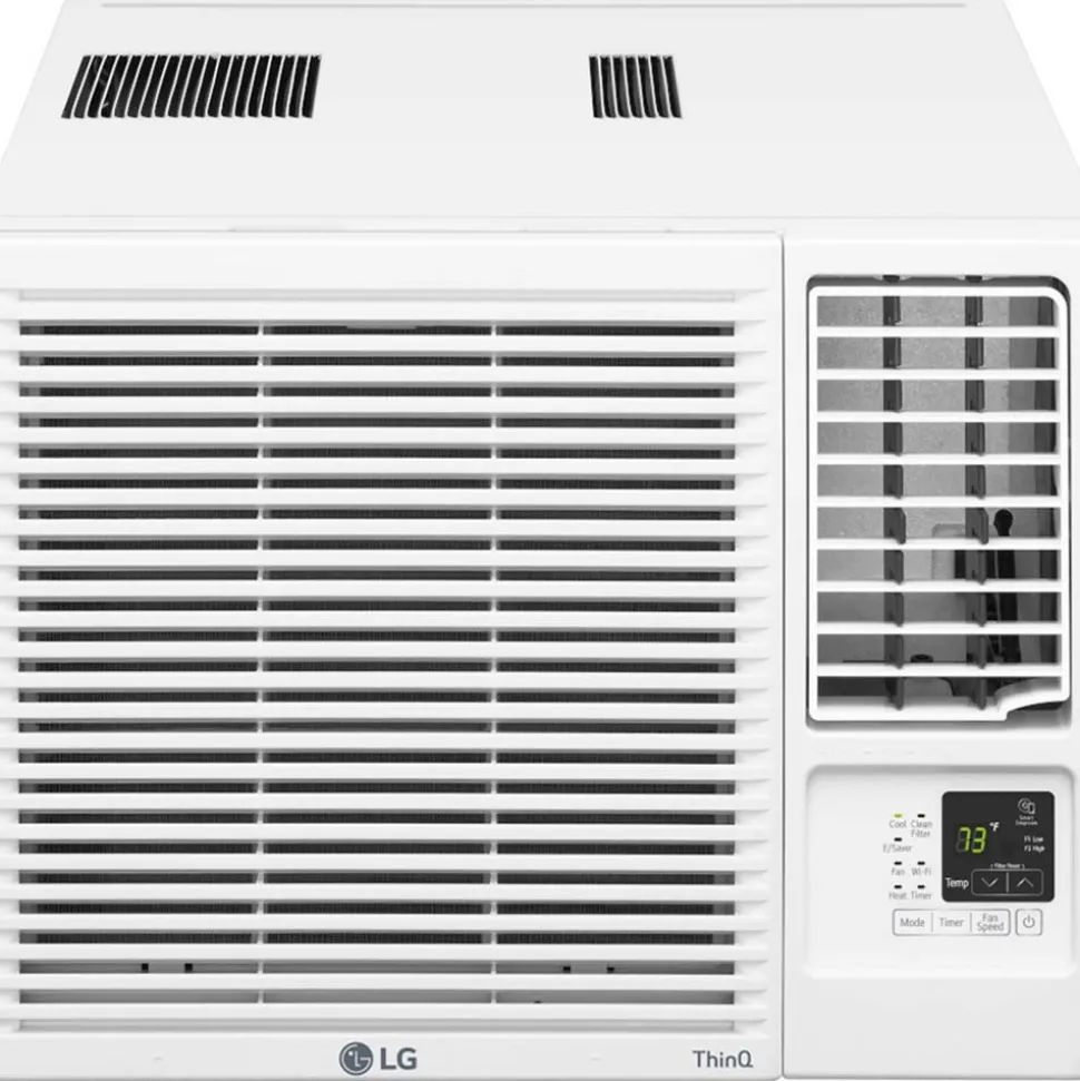 Window with Electric Heat Air Conditioner: 7600 BTU, 115V, 6.3A