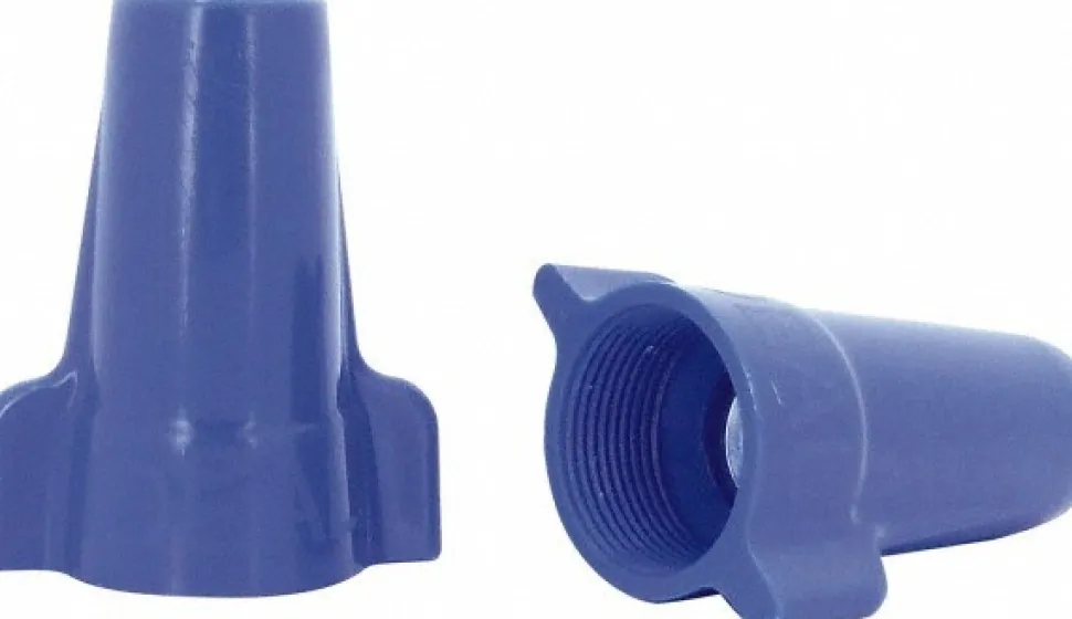 Wing Twist-On Wire Connector: Blue, Flame-Retardant, 3 AWG