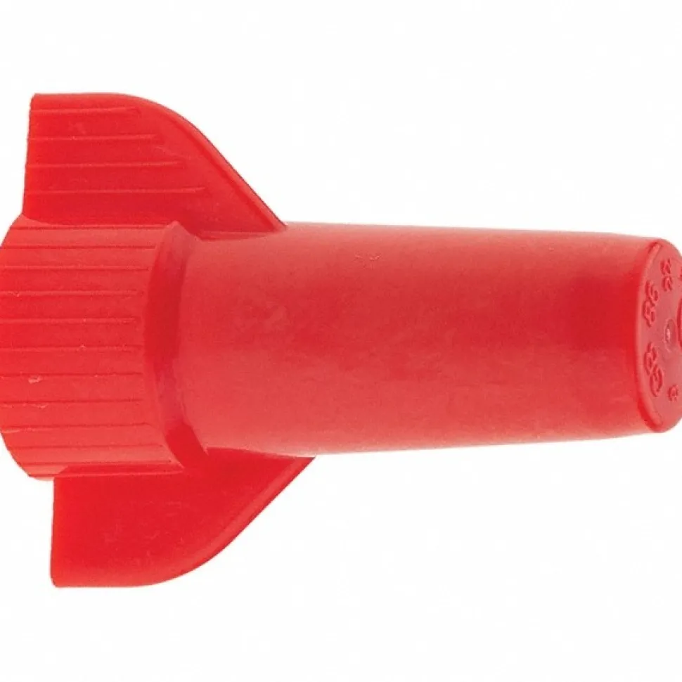 Wing Twist-On Wire Connector: Red, Corrosion-Resistant, Flame-Retardant, 2 AWG