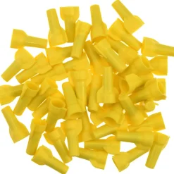 Wing Twist-On Wire Connector: Yellow, Corrosion-Resistant, Flame-Retardant, 2 AWG