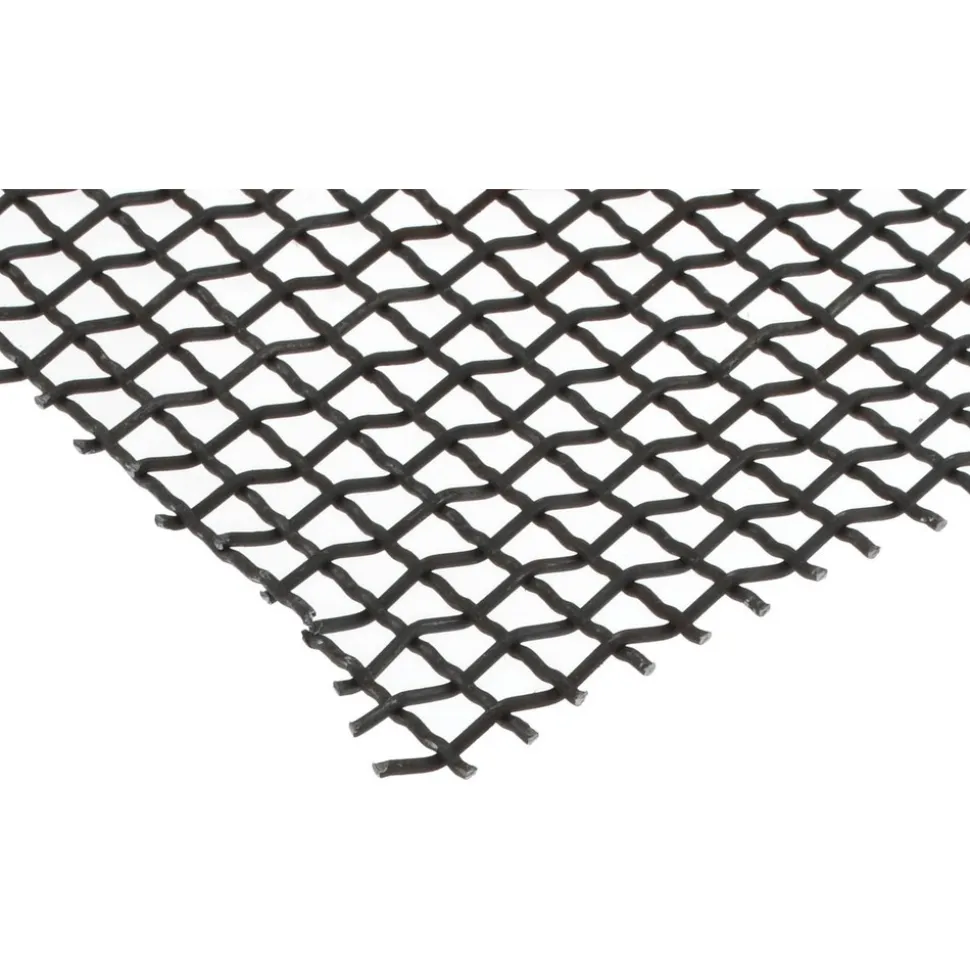 Wire Cloth: 12 Wire Gauge, 0.105" Wire Dia, Steel