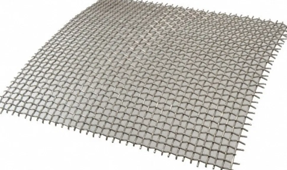 Wire Cloth: 14 Wire Gauge, 0.08" Wire Dia, Stainless Steel