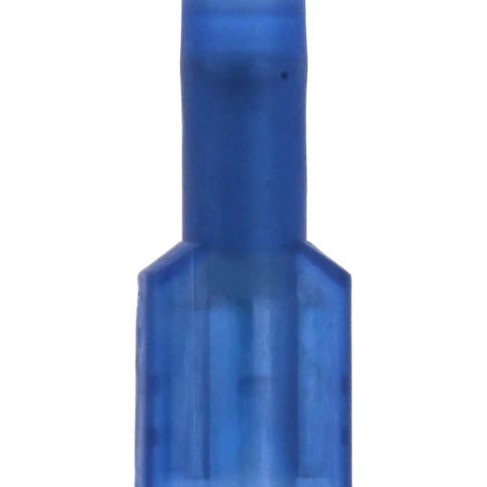 Wire Disconnect: Female, Blue, Nylon, 16-14 AWG, 1/4" Tab Width