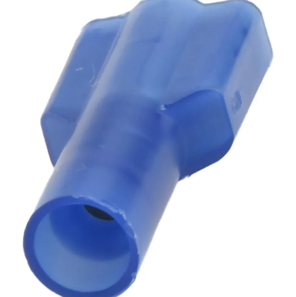 Wire Disconnect: Male, Blue, Nylon, 16-14 AWG, 1/4" Tab Width