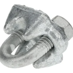Wire Rope Clip: 3/16" Rope Dia, Forged Steel
