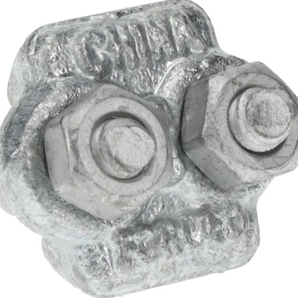 Wire Rope Clip: 3/16" Rope Dia, Forged Steel